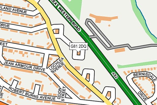 G81 2DQ map - OS OpenMap – Local (Ordnance Survey)