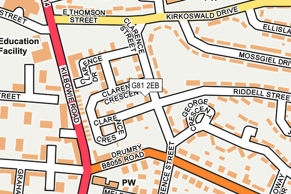 G81 2EB map - OS OpenMap – Local (Ordnance Survey)