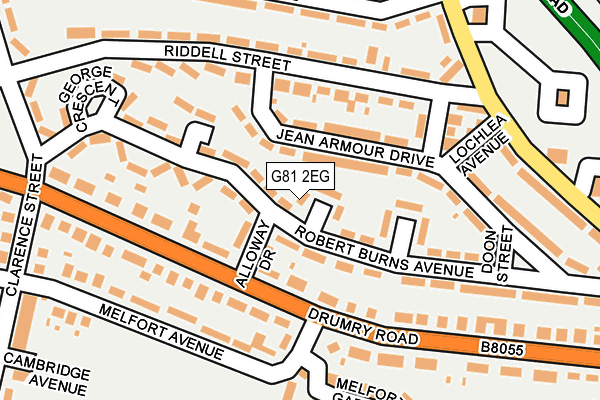 G81 2EG map - OS OpenMap – Local (Ordnance Survey)