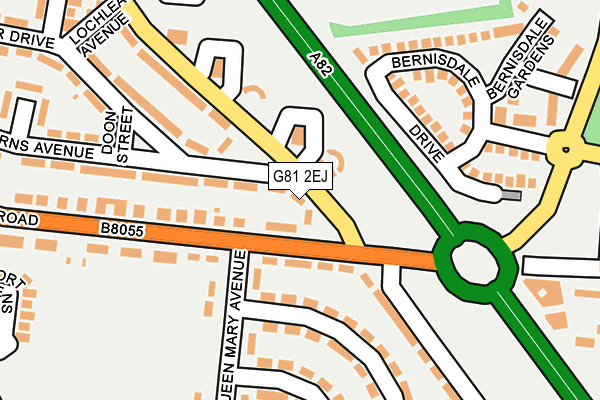 G81 2EJ map - OS OpenMap – Local (Ordnance Survey)
