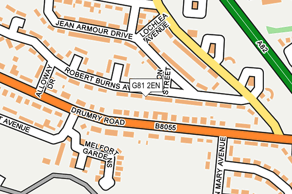 G81 2EN map - OS OpenMap – Local (Ordnance Survey)