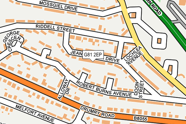 G81 2EP map - OS OpenMap – Local (Ordnance Survey)