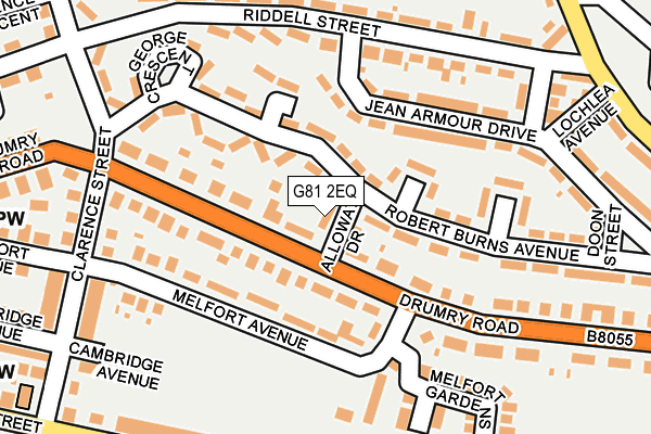 G81 2EQ map - OS OpenMap – Local (Ordnance Survey)