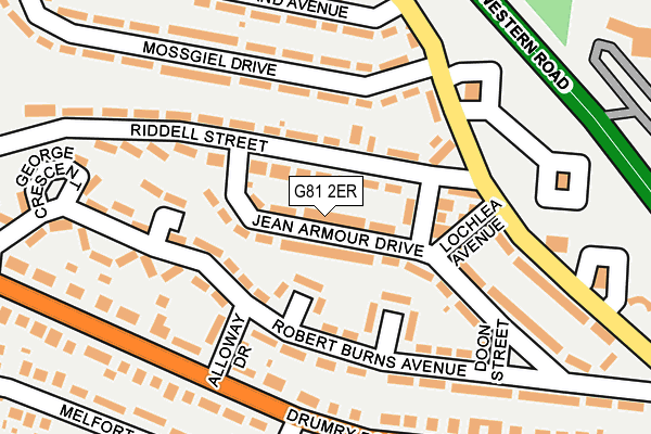 G81 2ER map - OS OpenMap – Local (Ordnance Survey)