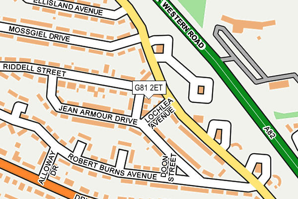 G81 2ET map - OS OpenMap – Local (Ordnance Survey)