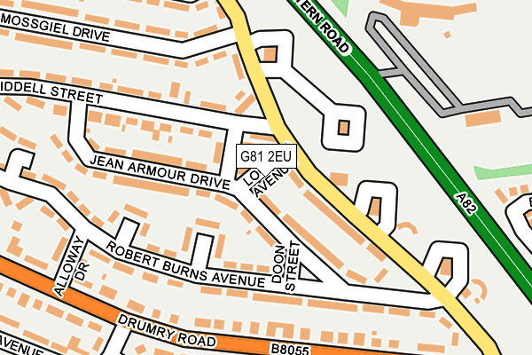 G81 2EU map - OS OpenMap – Local (Ordnance Survey)