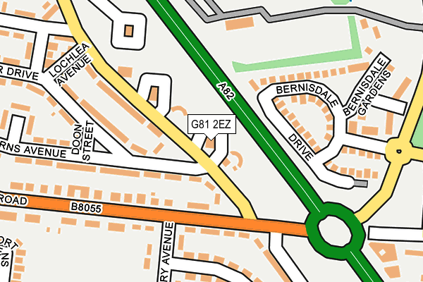 G81 2EZ map - OS OpenMap – Local (Ordnance Survey)