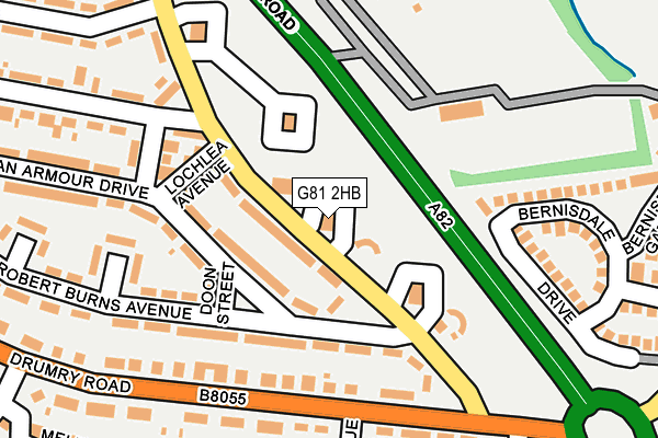 G81 2HB map - OS OpenMap – Local (Ordnance Survey)