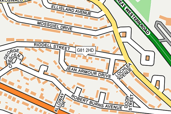 G81 2HD map - OS OpenMap – Local (Ordnance Survey)