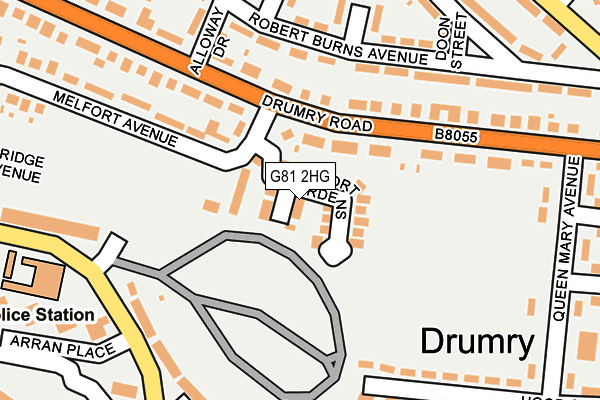 G81 2HG map - OS OpenMap – Local (Ordnance Survey)