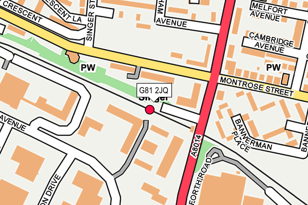 G81 2JQ map - OS OpenMap – Local (Ordnance Survey)