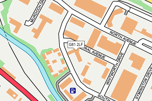 G81 2LF map - OS OpenMap – Local (Ordnance Survey)