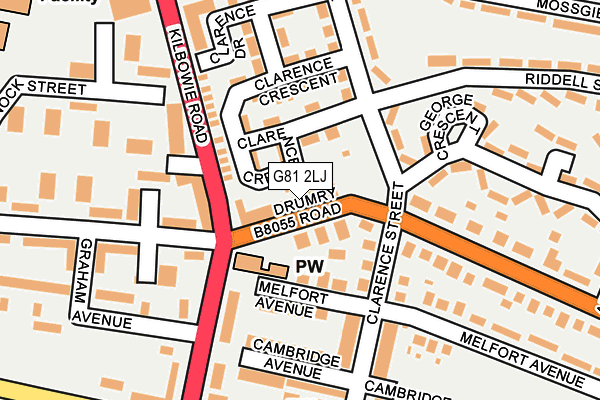 G81 2LJ map - OS OpenMap – Local (Ordnance Survey)