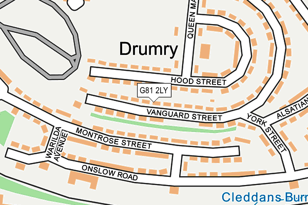 G81 2LY map - OS OpenMap – Local (Ordnance Survey)
