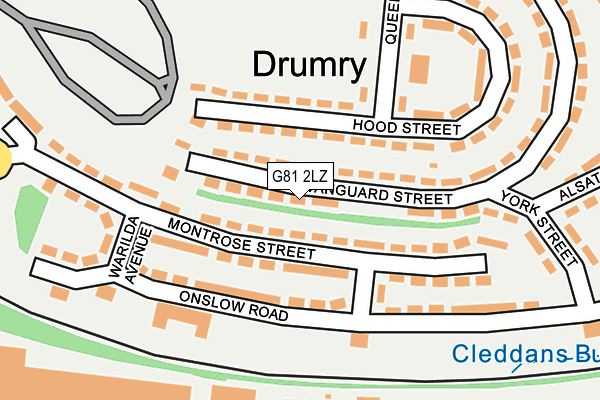 G81 2LZ map - OS OpenMap – Local (Ordnance Survey)