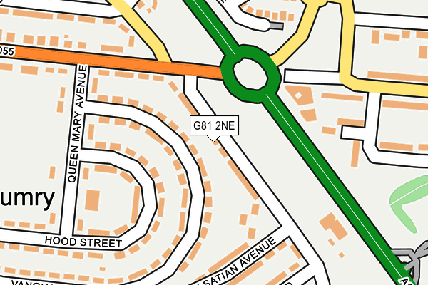 G81 2NE map - OS OpenMap – Local (Ordnance Survey)