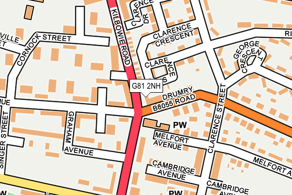 G81 2NH map - OS OpenMap – Local (Ordnance Survey)