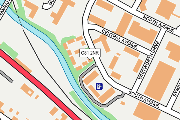 G81 2NR map - OS OpenMap – Local (Ordnance Survey)