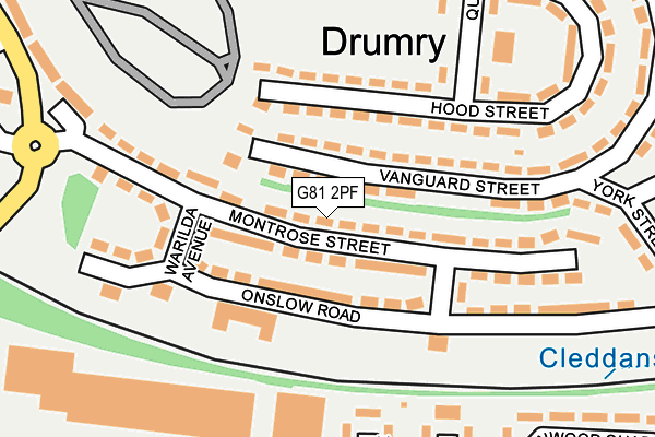 G81 2PF map - OS OpenMap – Local (Ordnance Survey)