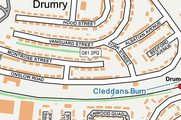 G81 2PQ map - OS OpenMap – Local (Ordnance Survey)