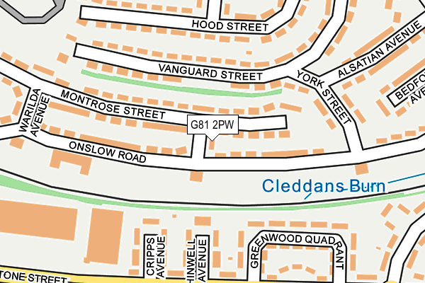 G81 2PW map - OS OpenMap – Local (Ordnance Survey)