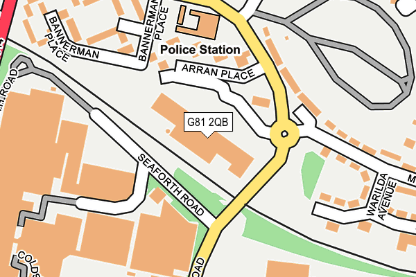 G81 2QB map - OS OpenMap – Local (Ordnance Survey)