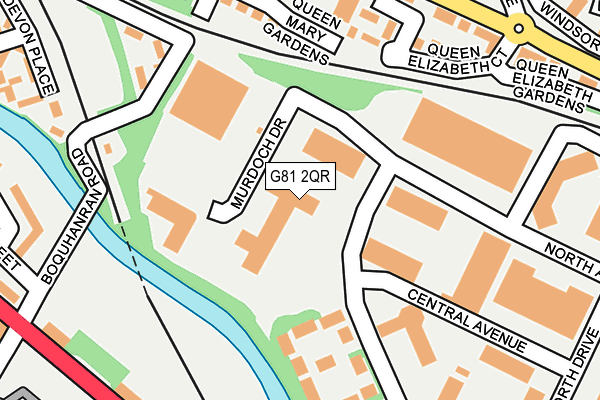 G81 2QR map - OS OpenMap – Local (Ordnance Survey)