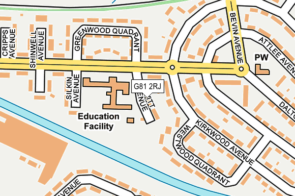 G81 2RJ map - OS OpenMap – Local (Ordnance Survey)