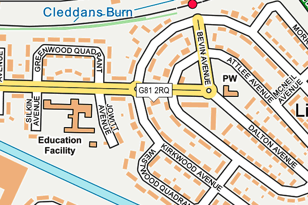 G81 2RQ map - OS OpenMap – Local (Ordnance Survey)