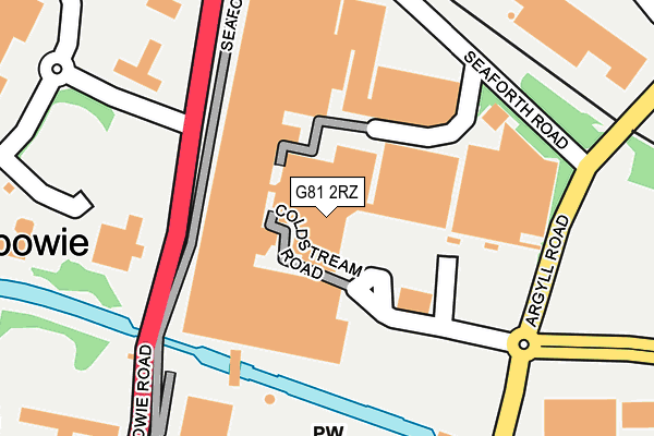 G81 2RZ map - OS OpenMap – Local (Ordnance Survey)