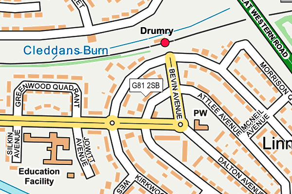 G81 2SB map - OS OpenMap – Local (Ordnance Survey)