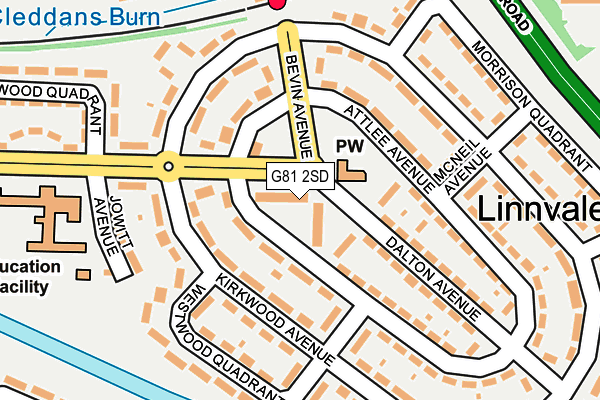 G81 2SD map - OS OpenMap – Local (Ordnance Survey)