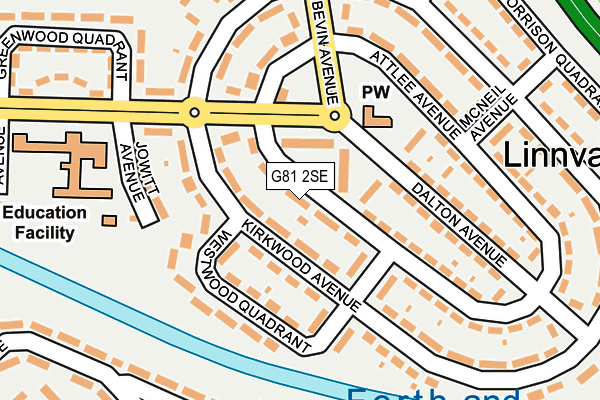 G81 2SE map - OS OpenMap – Local (Ordnance Survey)