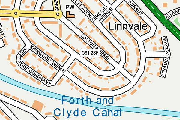 G81 2SF map - OS OpenMap – Local (Ordnance Survey)