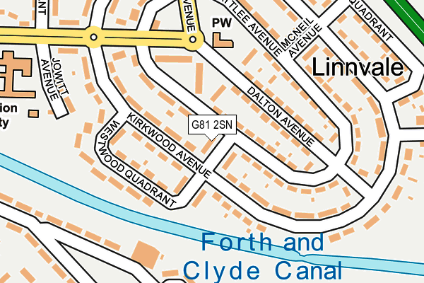 G81 2SN map - OS OpenMap – Local (Ordnance Survey)