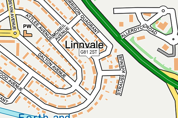 G81 2ST map - OS OpenMap – Local (Ordnance Survey)