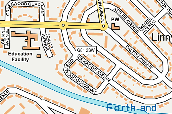 G81 2SW map - OS OpenMap – Local (Ordnance Survey)