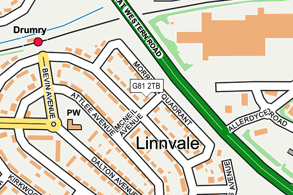 G81 2TB map - OS OpenMap – Local (Ordnance Survey)