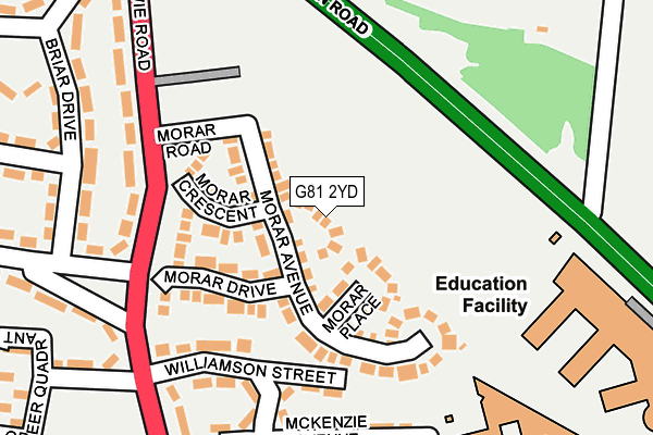 G81 2YD map - OS OpenMap – Local (Ordnance Survey)