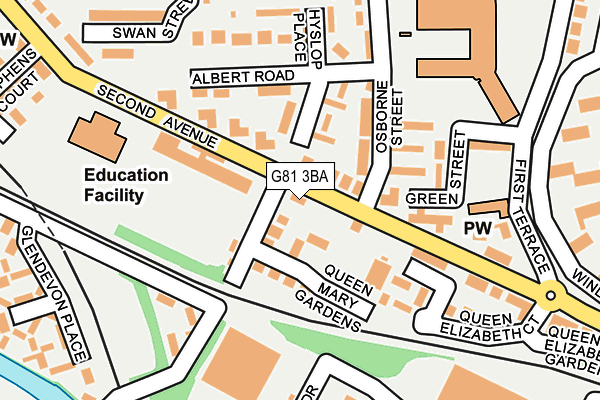 G81 3BA map - OS OpenMap – Local (Ordnance Survey)