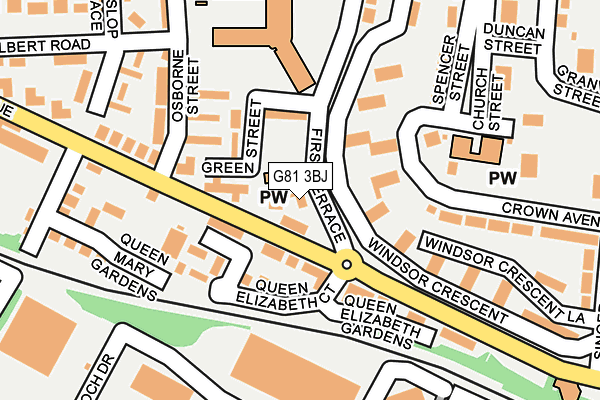 G81 3BJ map - OS OpenMap – Local (Ordnance Survey)