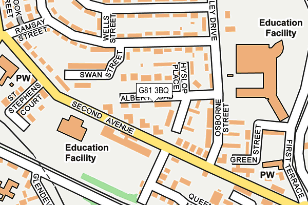 G81 3BQ map - OS OpenMap – Local (Ordnance Survey)