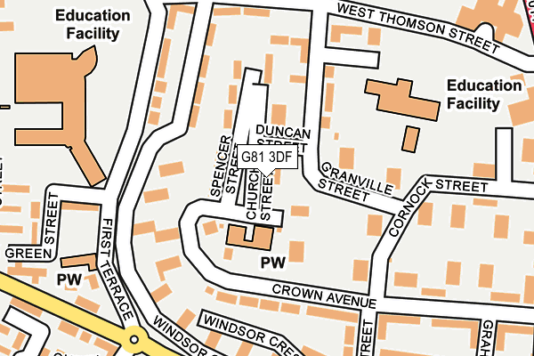 G81 3DF map - OS OpenMap – Local (Ordnance Survey)