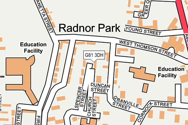 G81 3DH map - OS OpenMap – Local (Ordnance Survey)