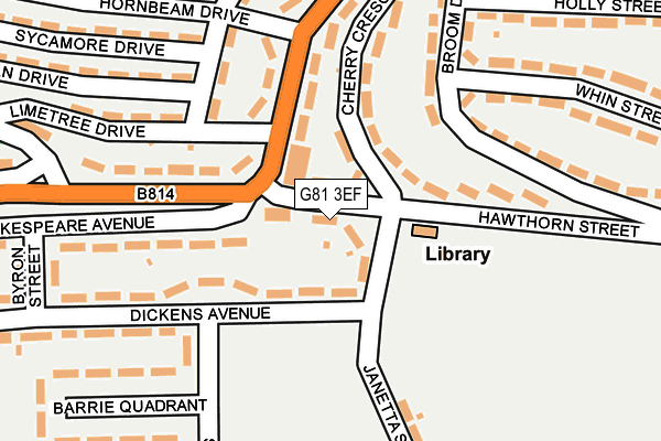 G81 3EF map - OS OpenMap – Local (Ordnance Survey)