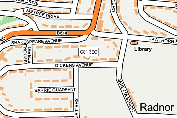 G81 3EG map - OS OpenMap – Local (Ordnance Survey)