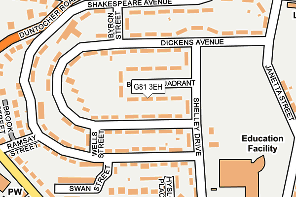 G81 3EH map - OS OpenMap – Local (Ordnance Survey)