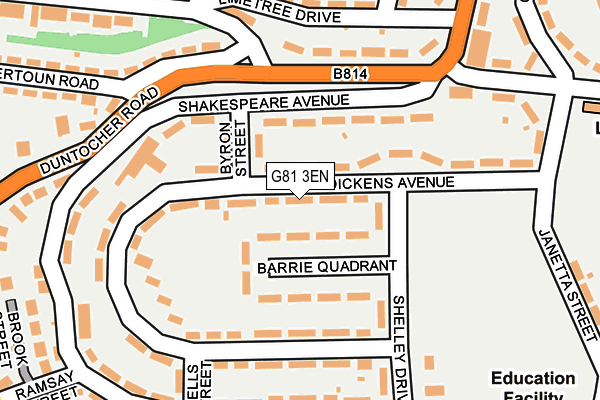 G81 3EN map - OS OpenMap – Local (Ordnance Survey)