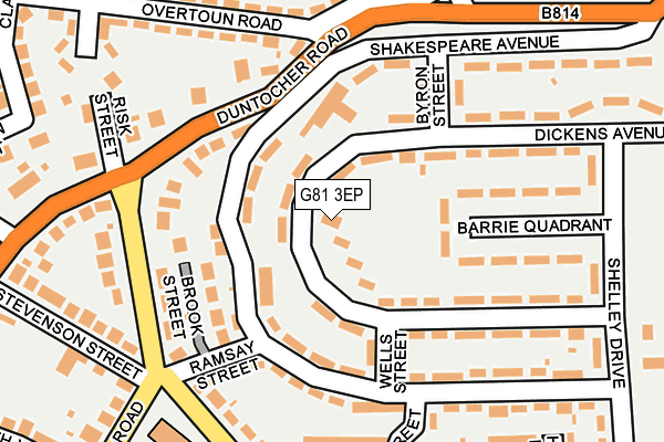 G81 3EP map - OS OpenMap – Local (Ordnance Survey)