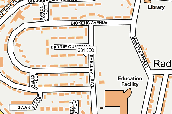 G81 3EQ map - OS OpenMap – Local (Ordnance Survey)